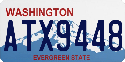 WA license plate ATX9448