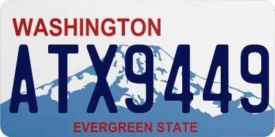 WA license plate ATX9449