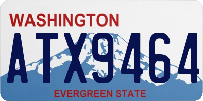 WA license plate ATX9464