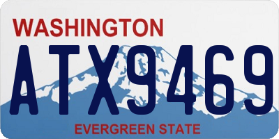 WA license plate ATX9469