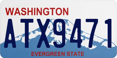 WA license plate ATX9471