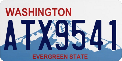 WA license plate ATX9541