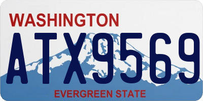WA license plate ATX9569