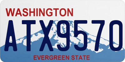 WA license plate ATX9570