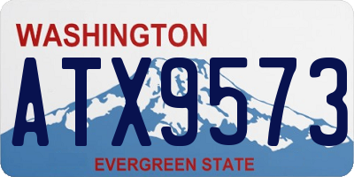 WA license plate ATX9573