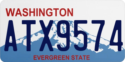 WA license plate ATX9574