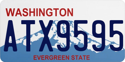 WA license plate ATX9595