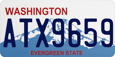 WA license plate ATX9659