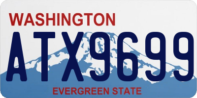 WA license plate ATX9699