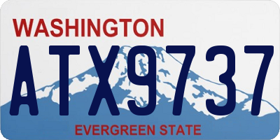 WA license plate ATX9737