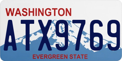WA license plate ATX9769