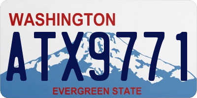 WA license plate ATX9771
