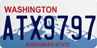 WA license plate ATX9797