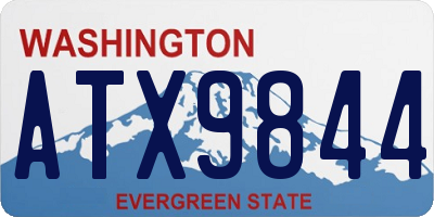 WA license plate ATX9844