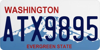 WA license plate ATX9895