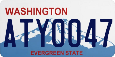 WA license plate ATY0047