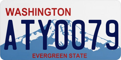 WA license plate ATY0079