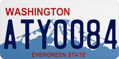 WA license plate ATY0084