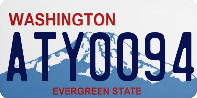 WA license plate ATY0094