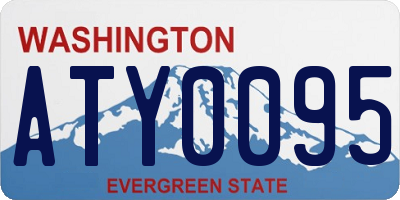 WA license plate ATY0095