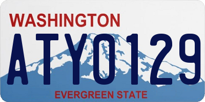 WA license plate ATY0129