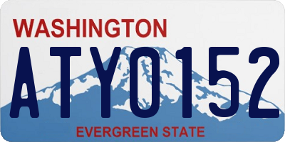 WA license plate ATY0152