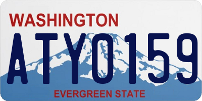 WA license plate ATY0159