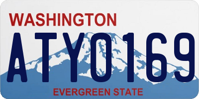 WA license plate ATY0169