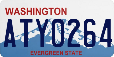 WA license plate ATY0264