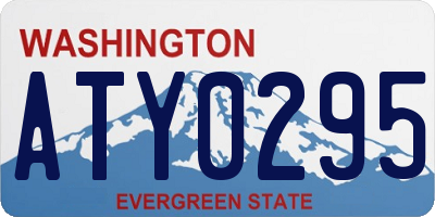 WA license plate ATY0295