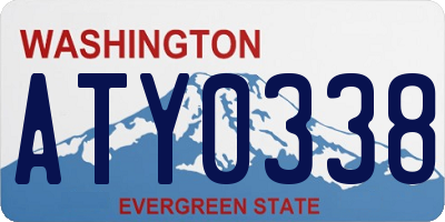 WA license plate ATY0338
