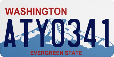 WA license plate ATY0341