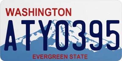 WA license plate ATY0395