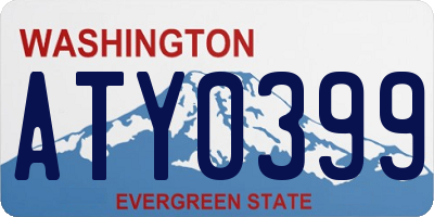 WA license plate ATY0399