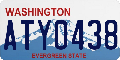 WA license plate ATY0438
