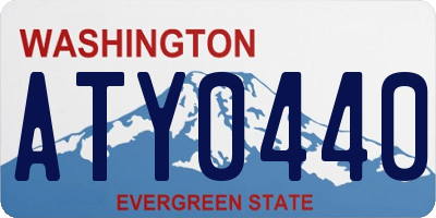 WA license plate ATY0440