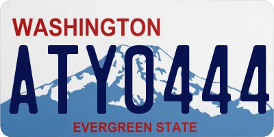 WA license plate ATY0444