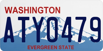 WA license plate ATY0479