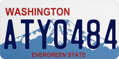 WA license plate ATY0484