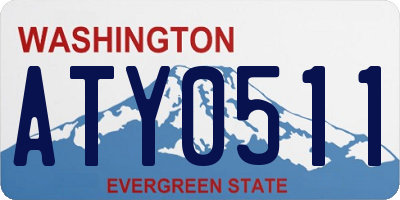 WA license plate ATY0511