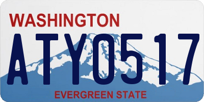 WA license plate ATY0517