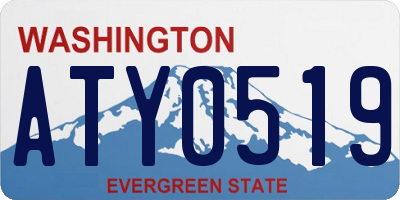 WA license plate ATY0519
