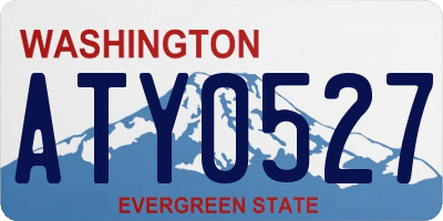 WA license plate ATY0527