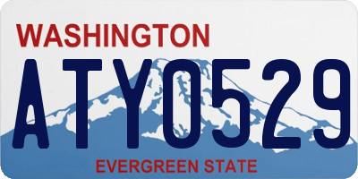WA license plate ATY0529