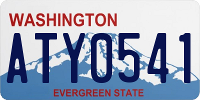 WA license plate ATY0541