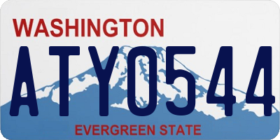WA license plate ATY0544