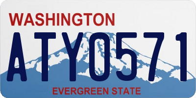 WA license plate ATY0571