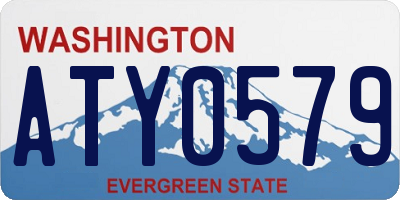 WA license plate ATY0579
