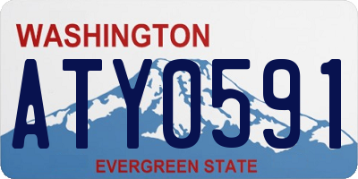 WA license plate ATY0591
