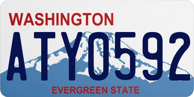 WA license plate ATY0592